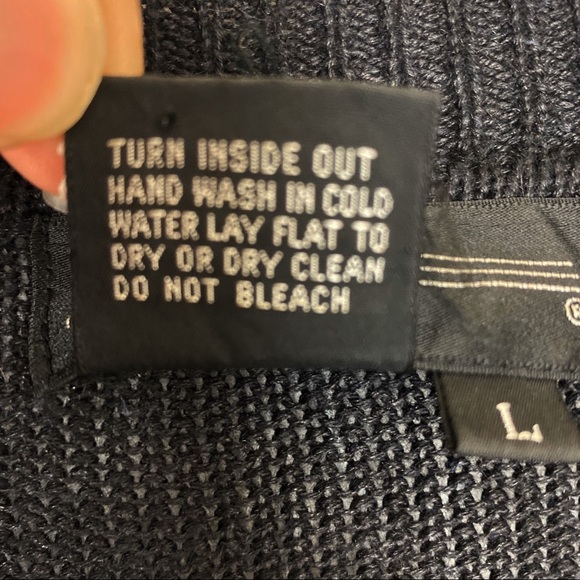 VINTAGE SPREE INT’L Black Sequin 80’s Ramie Cotton Sweater Large - Picture 9 of 11